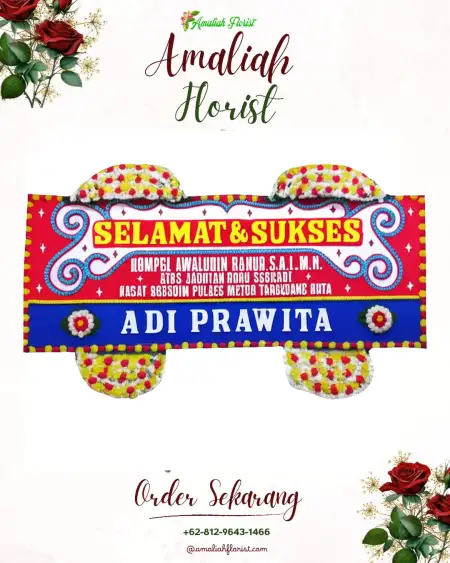 Papan Bunga Ucapan Selamat Parigi Baru