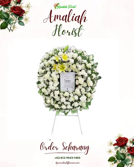 Krans Bunga Duka Parigi Baru